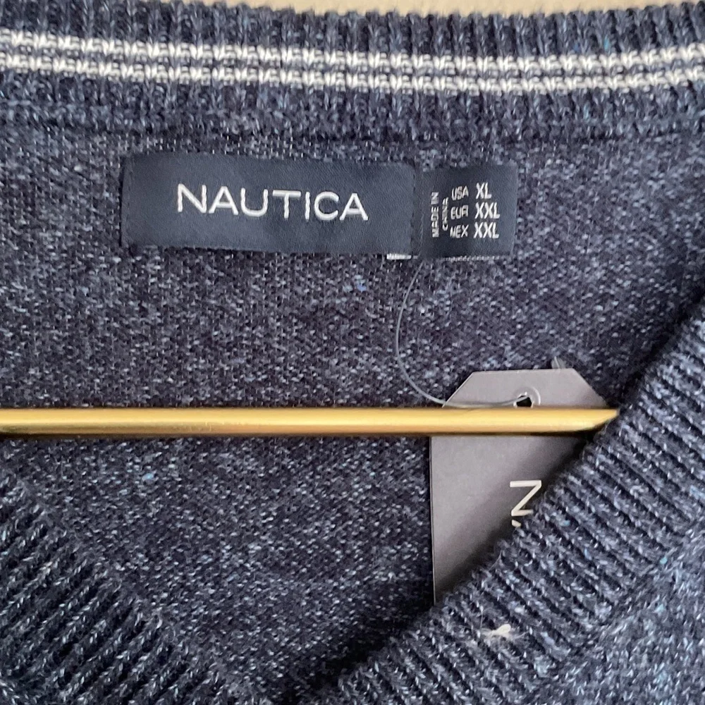 Nautica Men's Navy Sweater V-neck size XL